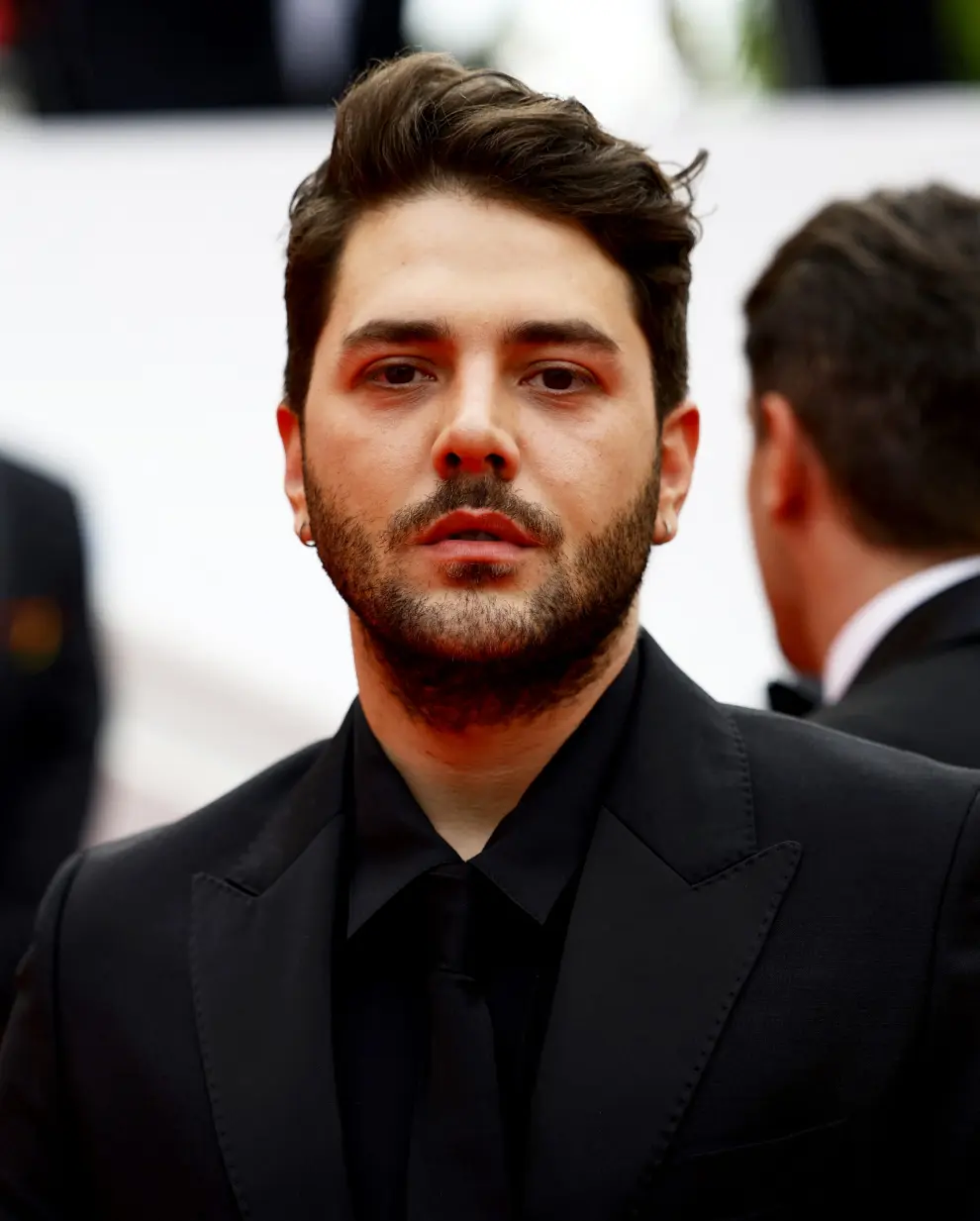 The 76th Cannes Film Festival - Opening ceremony and screening of the film "Jeanne du Barry" Out of competition - Red Carpet arrivals - Cannes, France, May 16, 2023. Xavier Dolan poses. REUTERS/Eric Gaillard FILMFESTIVAL-CANNES/OPENING RED CARPET