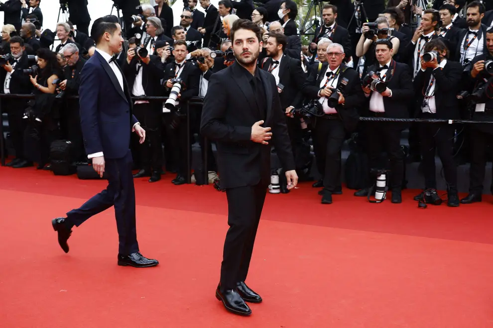 The 76th Cannes Film Festival - Opening ceremony and screening of the film "Jeanne du Barry" Out of competition - Red Carpet arrivals - Cannes, France, May 16, 2023. Xavier Dolan poses. REUTERS/Sarah Meyssonnier FILMFESTIVAL-CANNES/OPENING RED CARPET