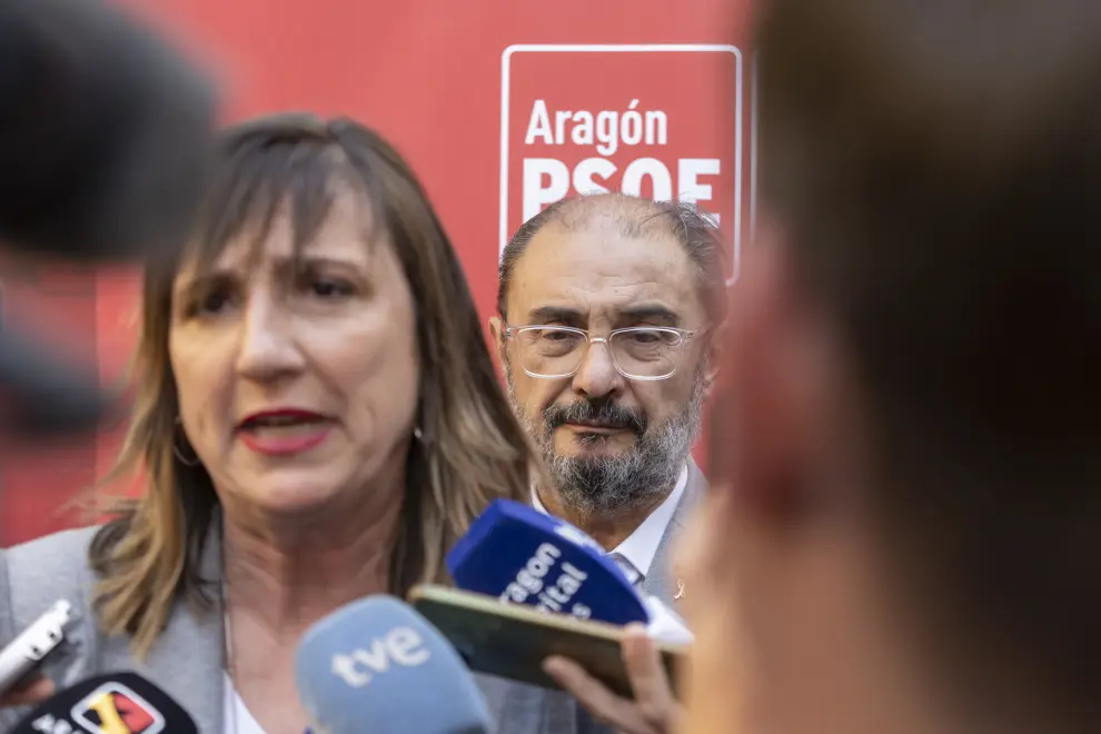 Acto del PSOE en Zaragoza: Javier Lambán y Lola Ranera hablan sobre las propuestas en materia cultural