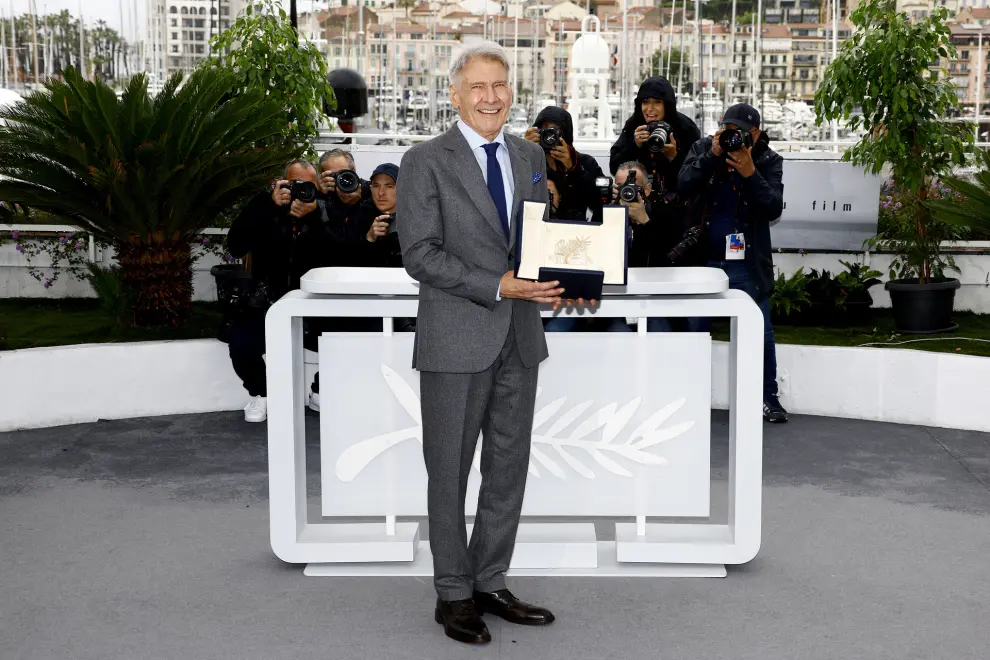 Harrison Ford durante la presentación de 'Indiana Jones y el dial del destino' en la 76ª edición del Festival de Cannes