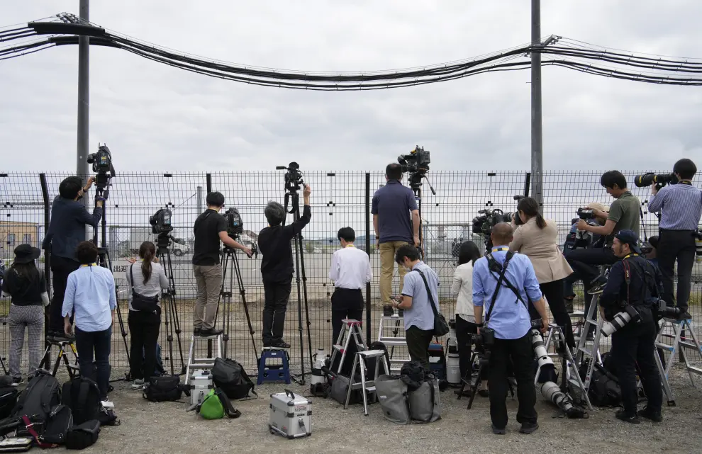 Imágenes de la llegada de Volodímir Zelenski a Hiroshima para participar en el G-7