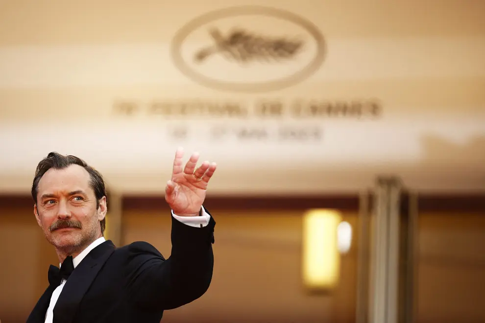 The 76th Cannes Film Festival - Screening of the film "Firebrand" (Le jeu de la reine) in competition - Red Carpet Arrivals - Cannes, France, May 21, 2023.  Director Baloji of the film "Augure" (Omen) in competition for the category Un Certain Regard poses with his team. REUTERS/Gonzalo Fuentes FILMFESTIVAL-CANNES/FIREBRAND-PREMIERE