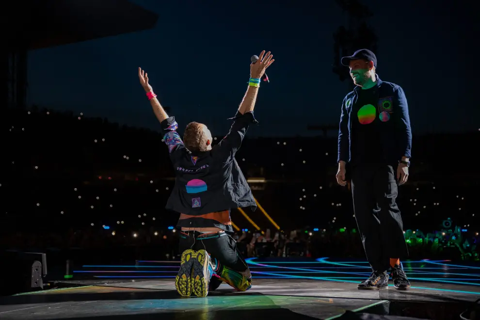 Primer concierto de Coldplay en el Estadi Olímpic de Barcelona.