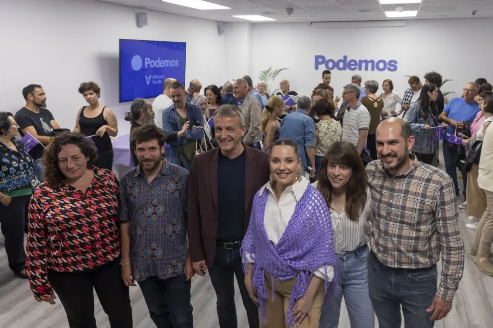 Elecciones 2023: cierre de campaña en la sede de Podemos con Maru Díaz y Fernando Rivarés