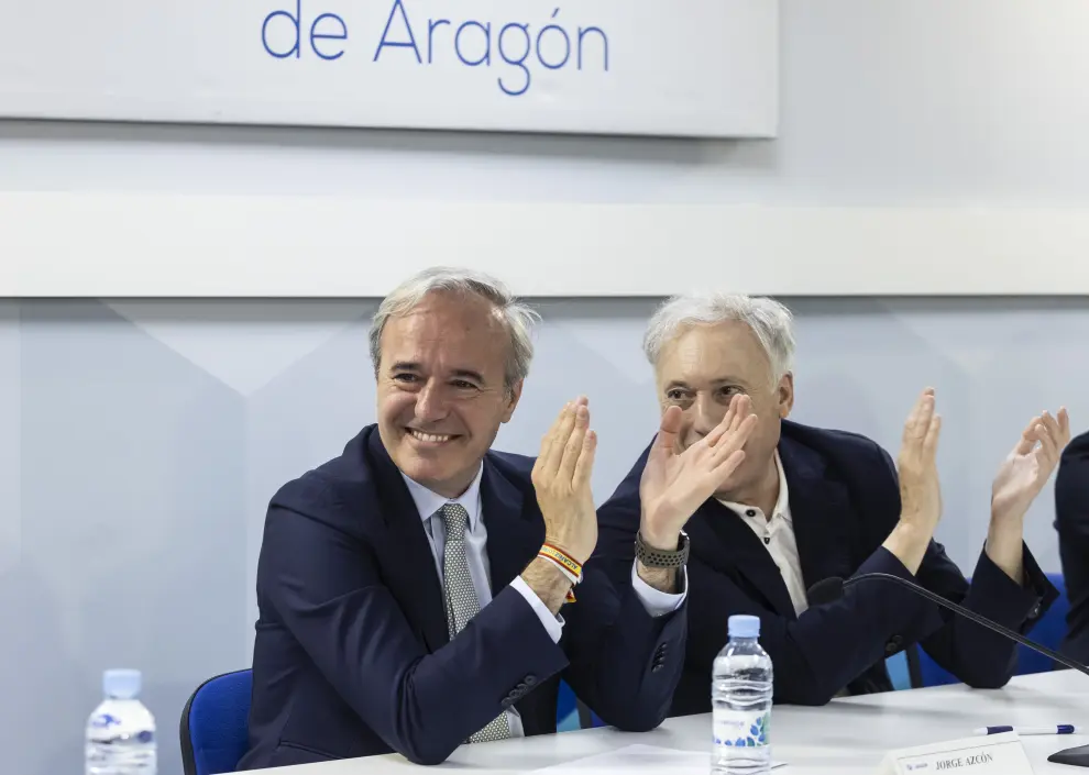Junta Directiva Autonómica del PP Aragón con Jorge Azcón.