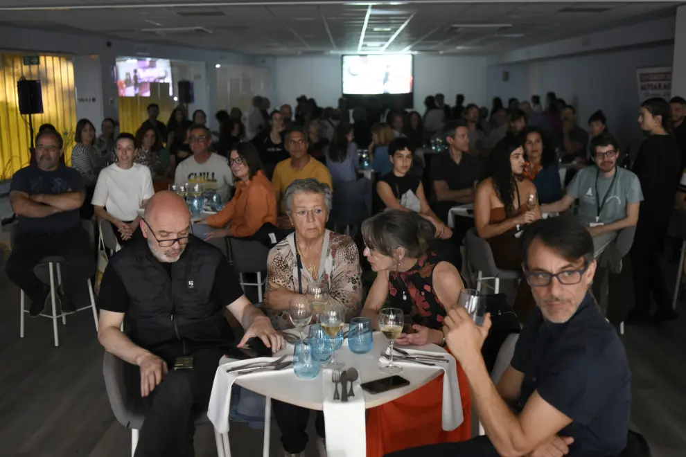 El Festival de Cine de Huesca propuso un sorprendente maridaje entre los cortometrajes y la gastronomía argentina y altoaragonesa defendidas por los chefs Luciano Nanni e Iris Jordán.