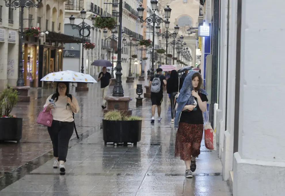 Lluvia en Zaragoza