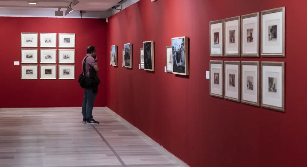 Exposición de los 'Desastres de la guerra' en el Patio de la Infanta en Zaragoza.