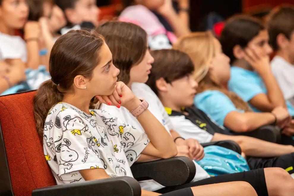 Foto del Unizar Kids 2023, actividad escolar organizada por la Universidad de Zaragoza en los tres campus aragoneses