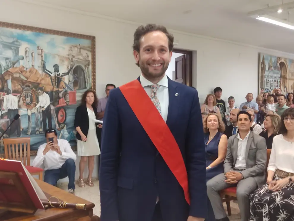 Isaac Claver se ha convertido en el alcalde de Monzón (Huesca) por segundo mandato.