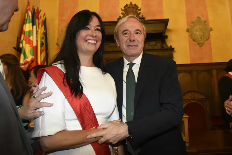 Toma de posesión de Lorena Orduna como alcaldesa de Huesca.
