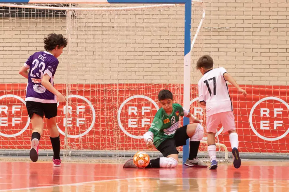 El Equipe Sport, subcampeón de España infantil de fútbol sala tras perder en la final contra el Santa Coloma.