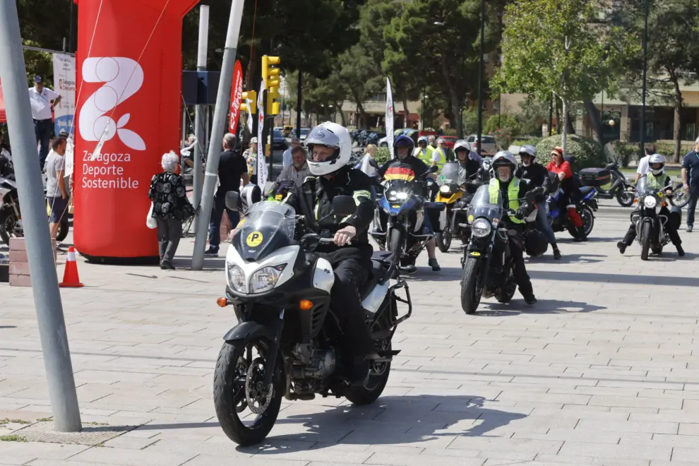 Las motos del FIM Rally, en Zaragoza