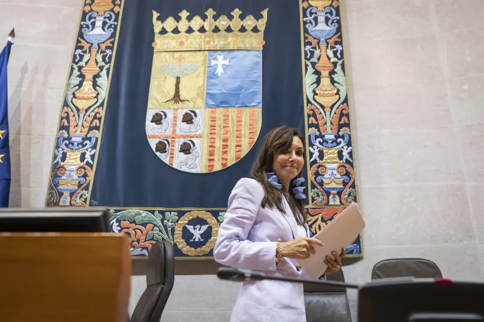 Fotos de la constitución de las Cortes de Aragón.