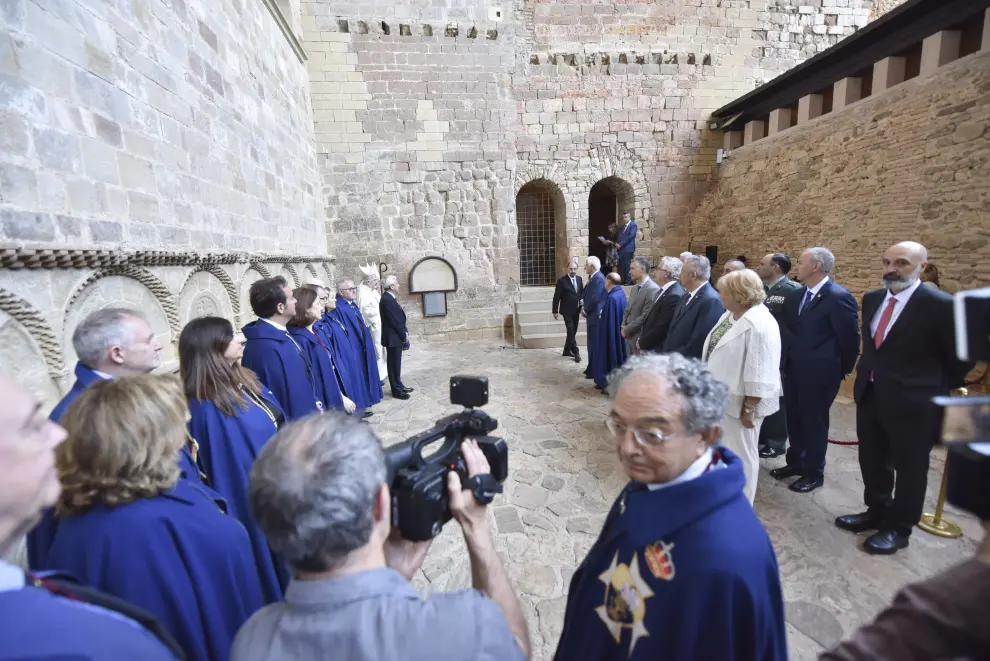 Homenaje al conde de Aranda en el monasterio viejo de San Juan de la Peña.