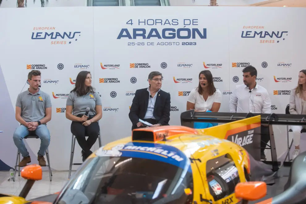 Presentación de la European Le Mans Series, cita que se celebrará en Motorland, en Puerto Venecia de Zaragoza