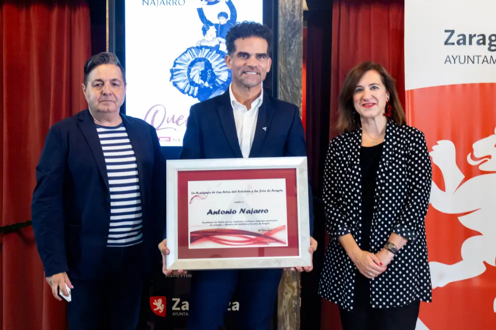 Antonio Najarro ha sido nombrado nuevo miembro de Honor de la Academia de las Artes de Folclore y Jota de Aragón