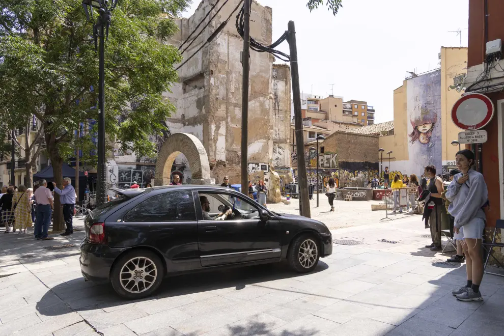 Fotos del rodaje en Zaragoza de 'Menudas piezas', nueva película de Nacho García Velilla