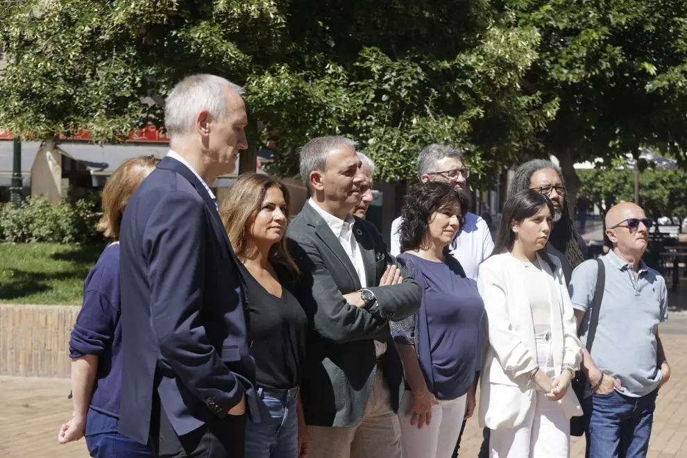Foto de Pilar Alegría, en la reunión del Comité Electoral en PSOE Zaragoza