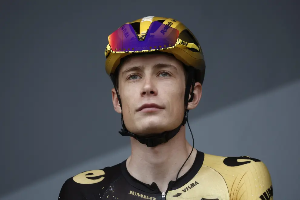 Cycling - Tour de France - Stage 1 - Bilbao to Bilbao - Spain - July 1, 2023 UAE Team Emirates' Tadej Pogacar ahead of stage 1 REUTERS/Benoit Tessier CYCLING-FRANCE/