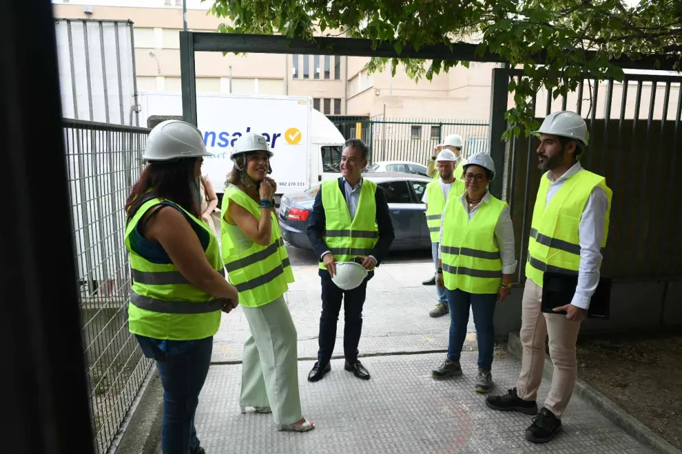 Obras de ampliación del Centro Cívico de La Almozara en Zaragoza