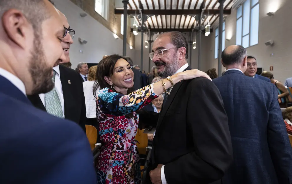 No faltaron el todavía presidente de Aragón, Javier Lambán, ni la presidenta de las Cortes, Marta Fernández