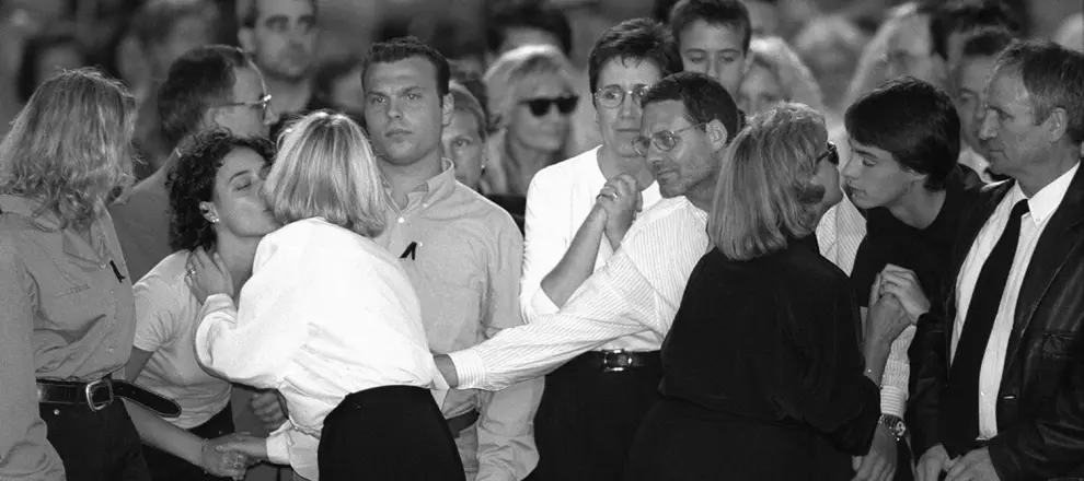La familia de Miguel Ángel Blanco en el funeral