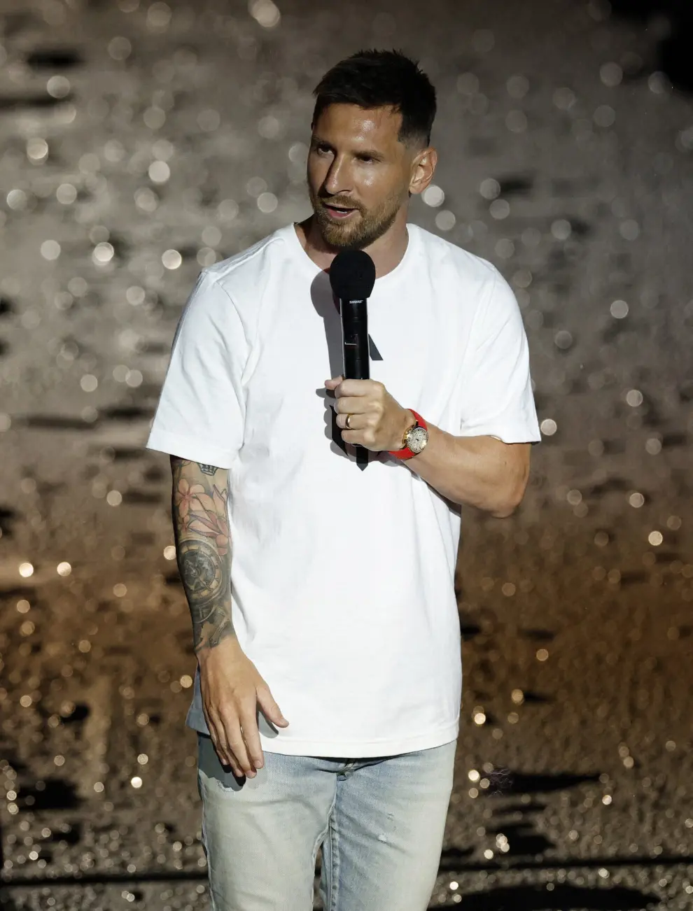 Presentación de Messi en Miami.