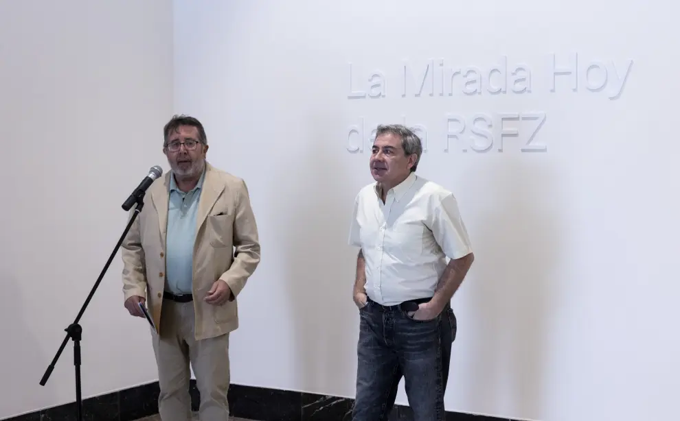 Imágenes de la inauguración de la RSFZ en el Museo de Zaragoza.