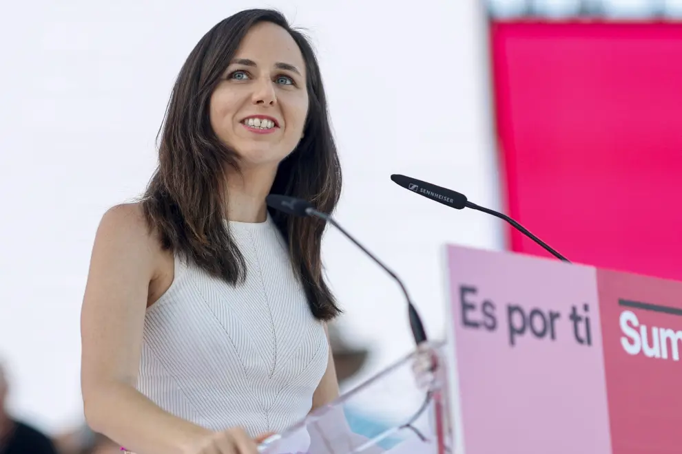 Yolanda Díaz (Sumar) celebra su último acto de campaña en el círculo de Bellas Artes (Madrid)