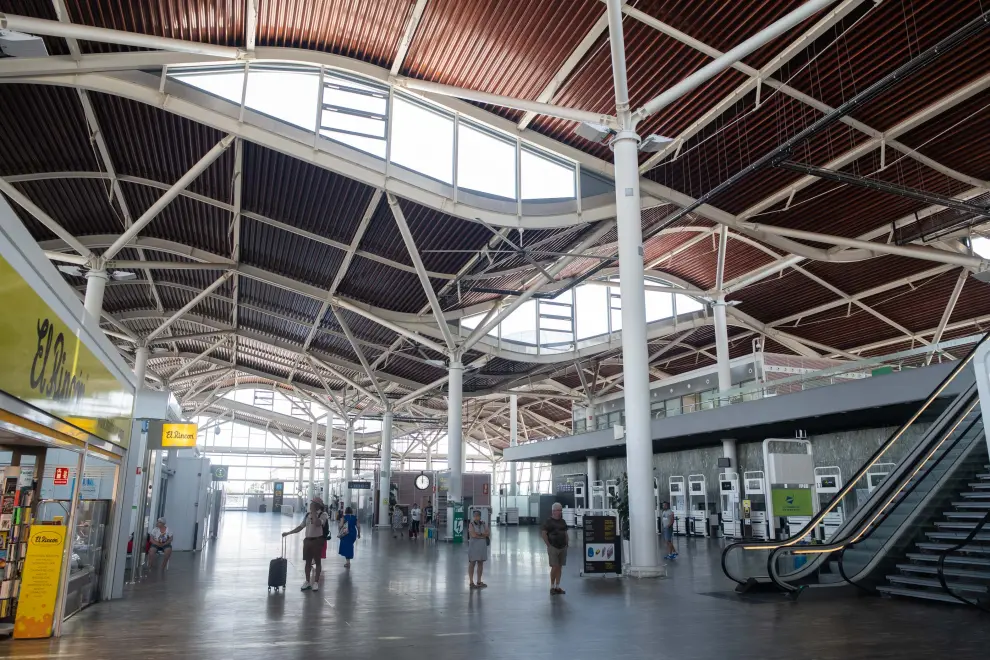 Actividad en el aeropuerto de Zaragoza el 20 de junio de 2023.