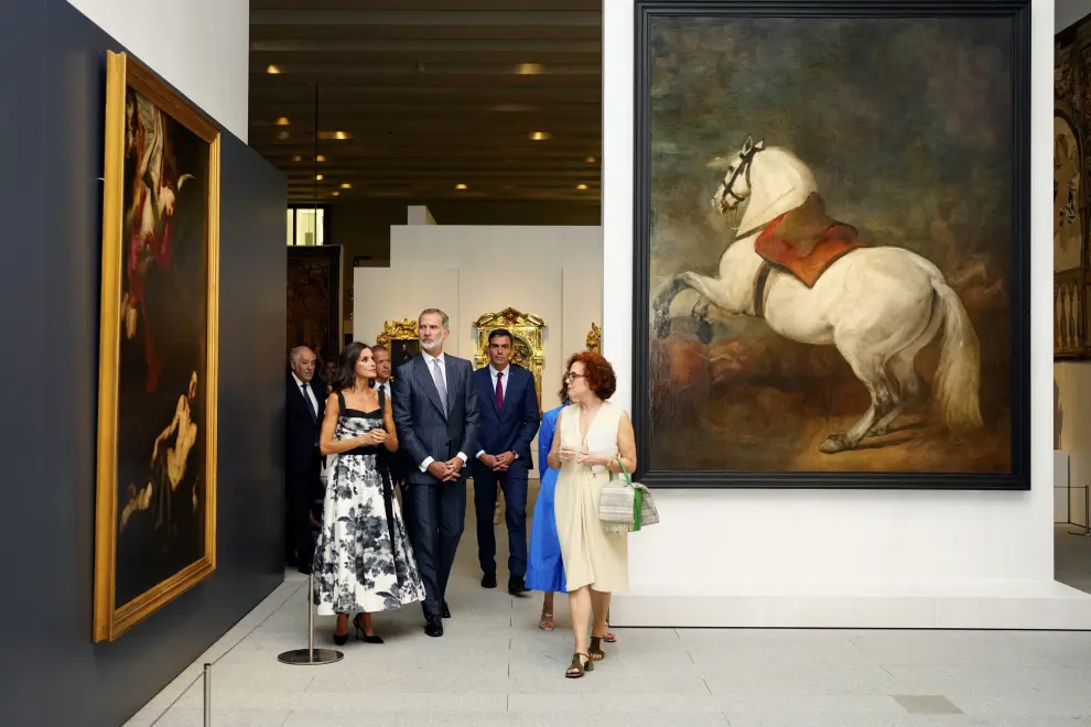 Felipe VI y la Reina Letizia en la inauguración de la Galería de las Colecciones Reales