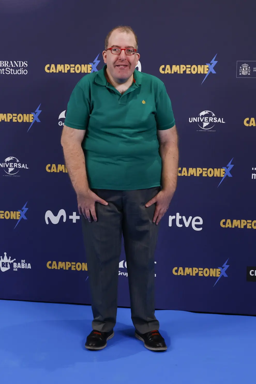 El actor José de Luna posa durante la presentación de la película 'Campeonex'.
