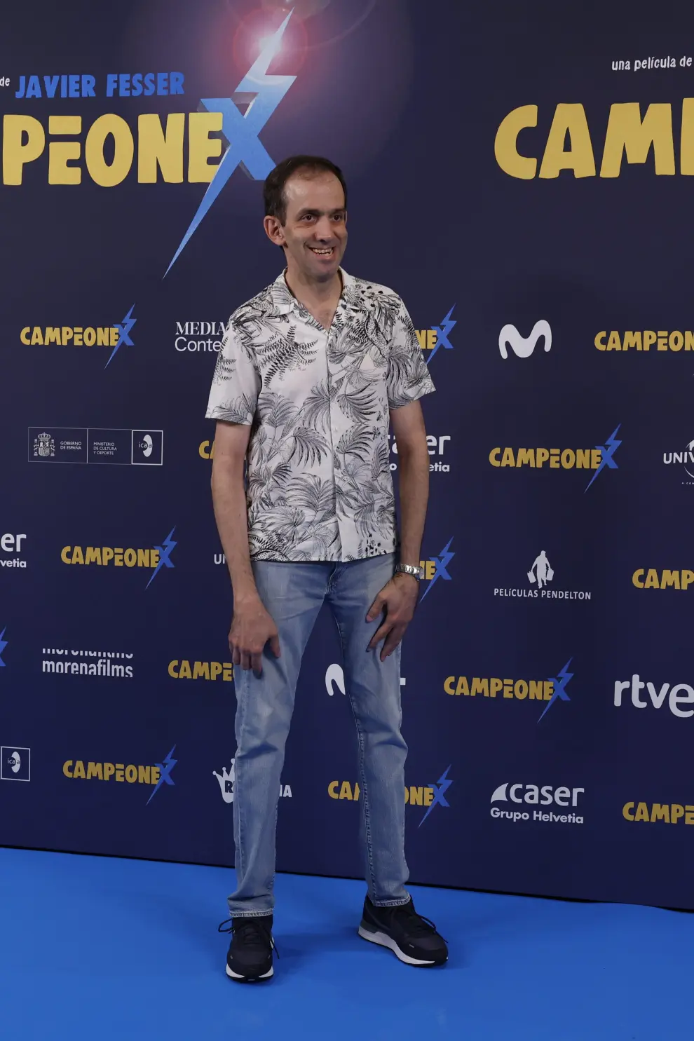 El actor Alberto Nieto posa durante la presentación de la película 'Campeonex'.