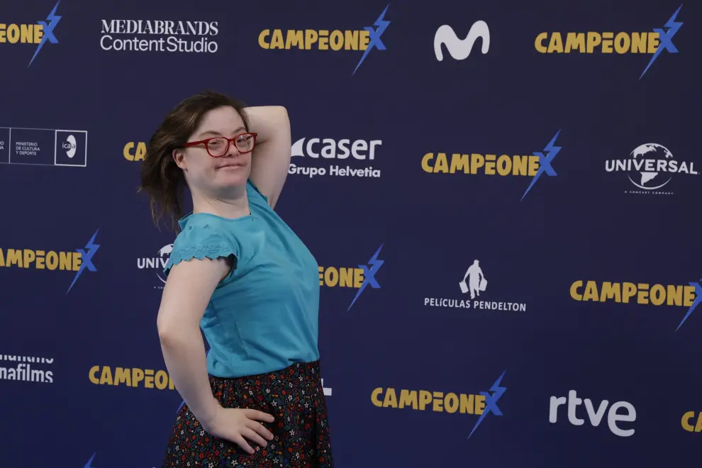 La actriz Gloria Ramos posa durante la presentación de la película 'Campeonex'.