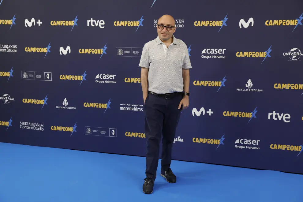 El actor Jesús Vidal posa durante la presentación de la película 'Campeonex'.