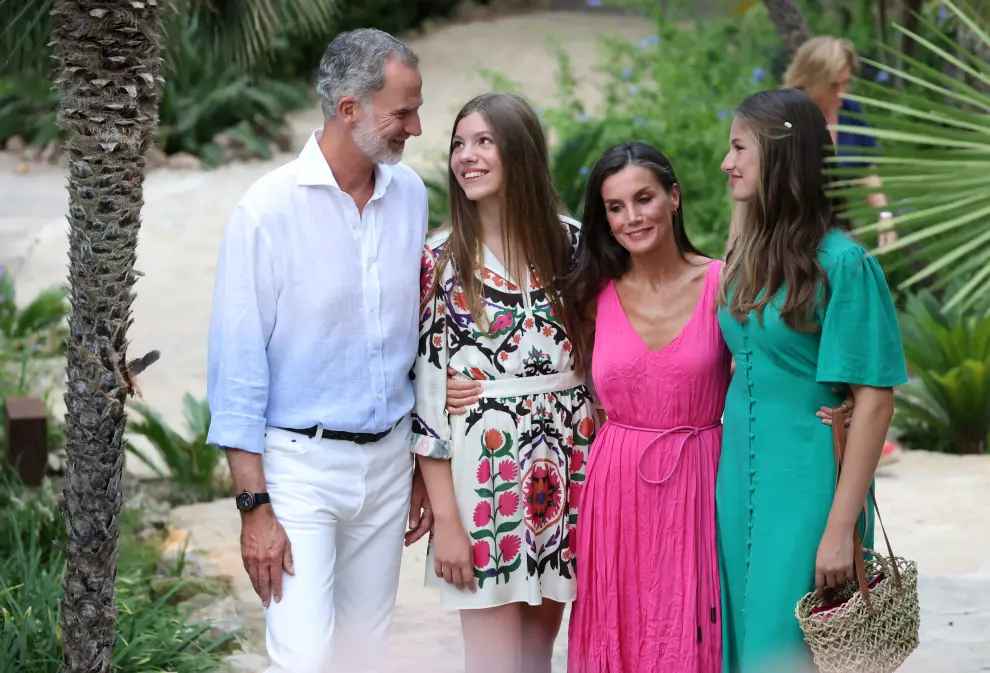 Familia Real en los Jardines de Alfabia (Mallorca)