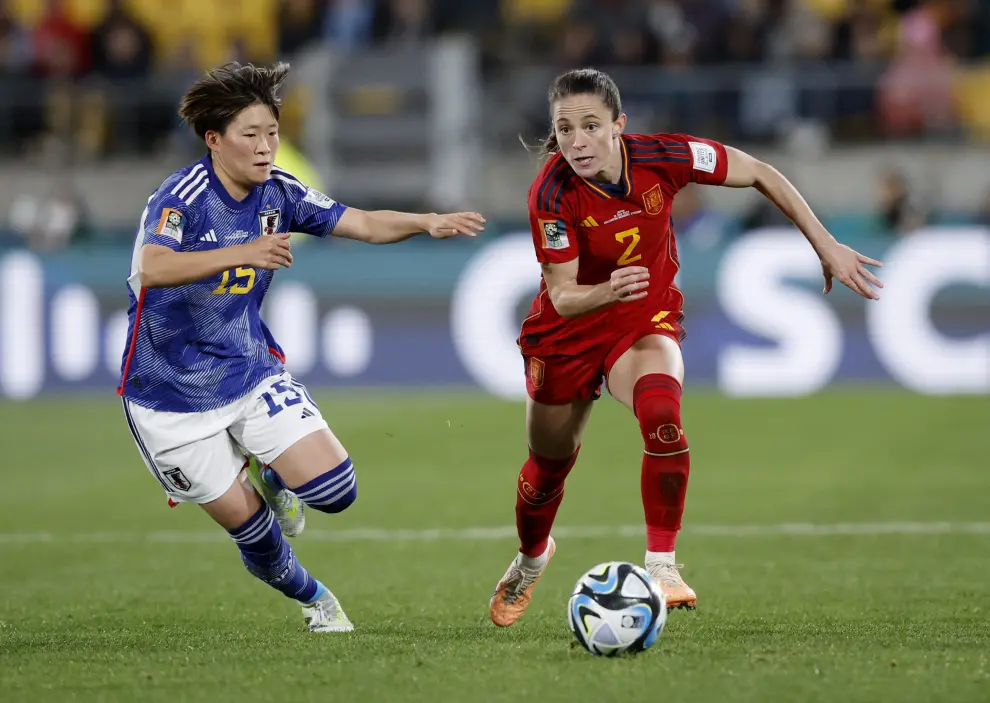 Partido entre Japón y España en el Mundial de fútbol femenino