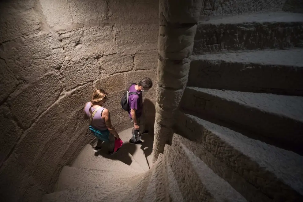Escaleras interiores del Castillo Mora de Rubielos