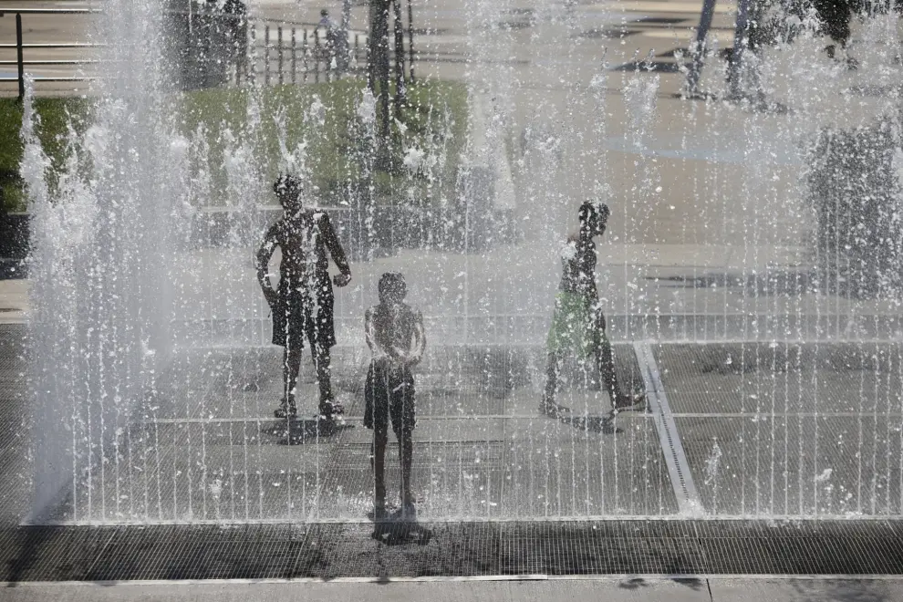 Fotos: Alerta por calor en Zaragoza