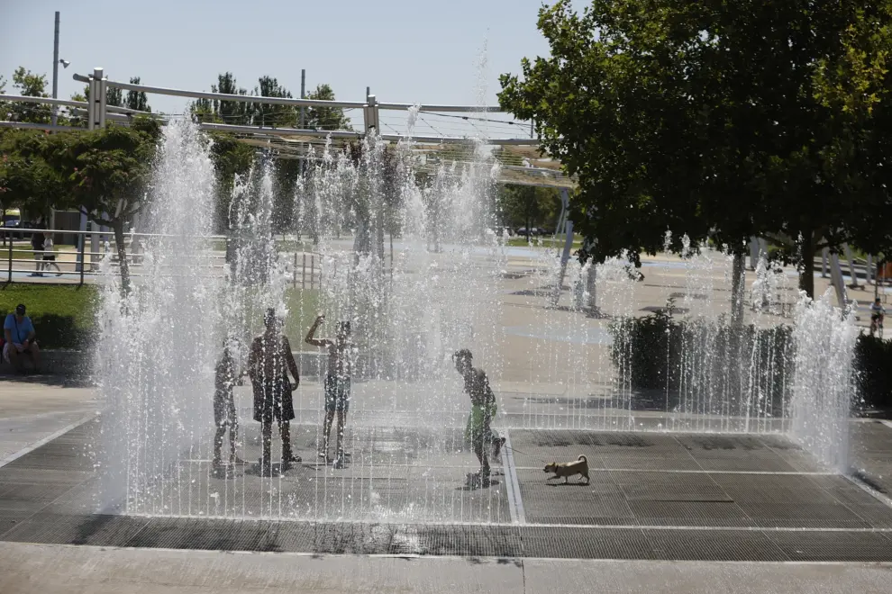 Fotos: Alerta por calor en Zaragoza