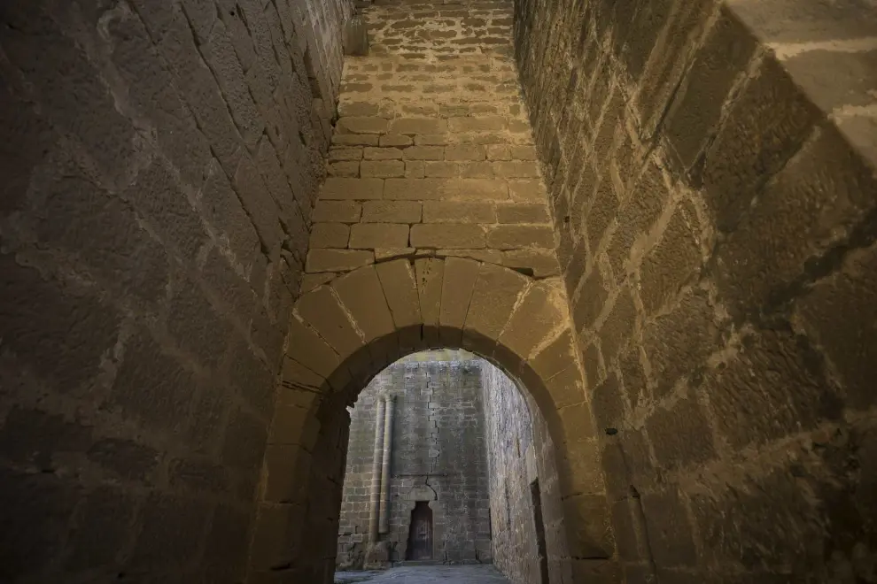 Interior de una de las torres del Castillo de Sádaba