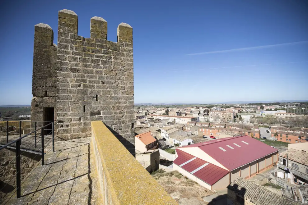 Vistas desde una de las torres del Castillo de Sádaba
