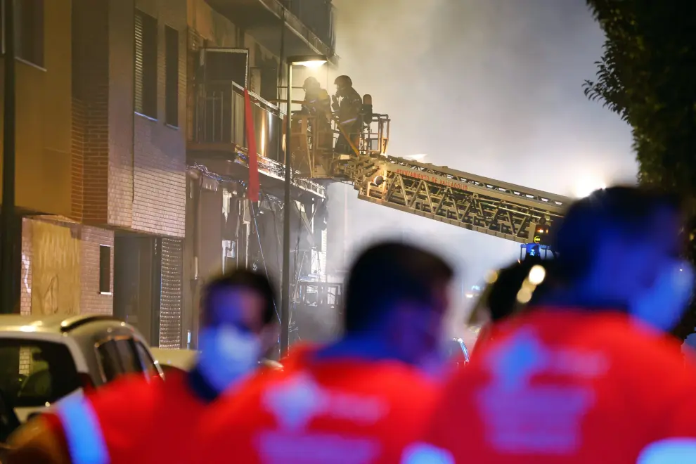 Fuerte explosión de gas en un edificio de Valladolid