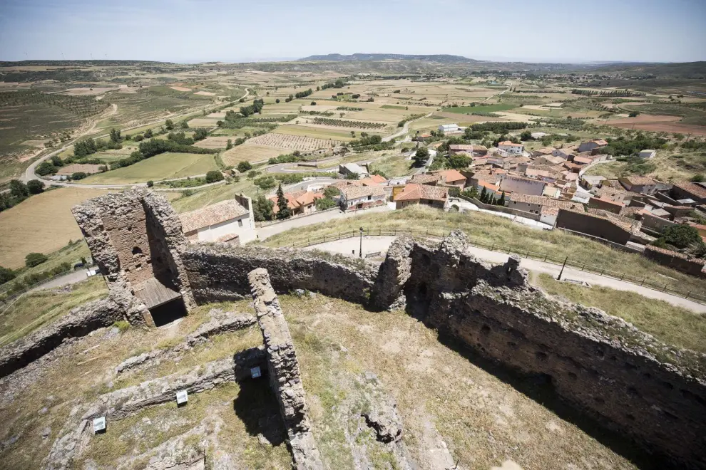 Vista de Trasmoz y el Somontano del Moncayo que se disfruta desde la torre del homenaje