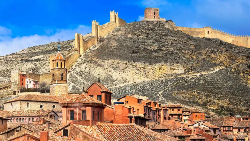 Vista general del castillo de Albarracín
