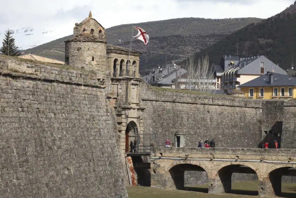 Castillo de San Pedro, vista de la entrada. Ciudadela de Jaca