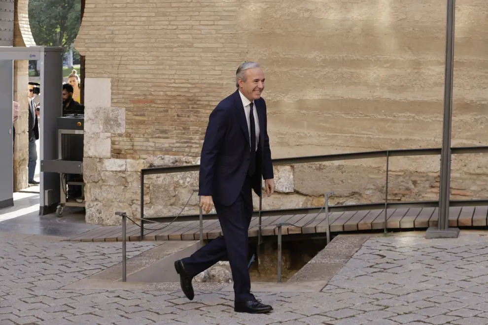 Primera jornada del pleno de investidura de Jorge Azcón en las Cortes de Aragón.