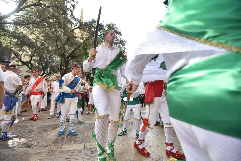 Imágenes del segundo día de fiestas de San Lorenzo en Huesca.