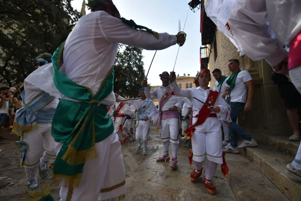 Imágenes del segundo día de fiestas de San Lorenzo en Huesca.